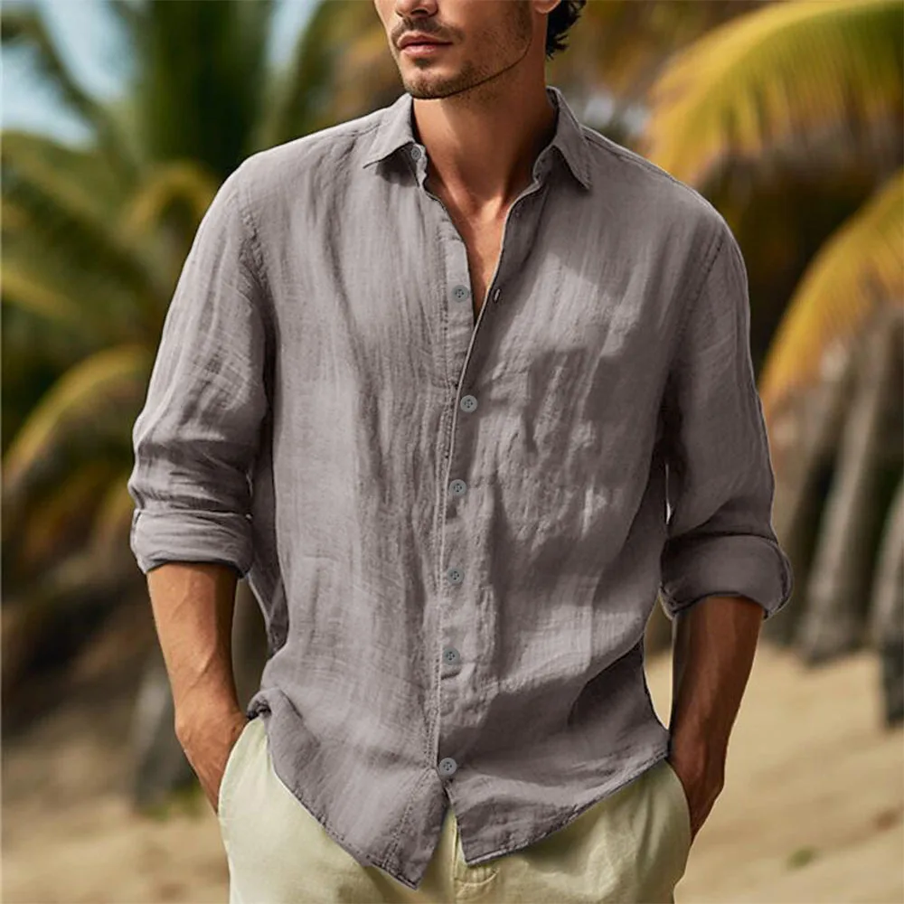 Camisa informal de lino - Imagen 3