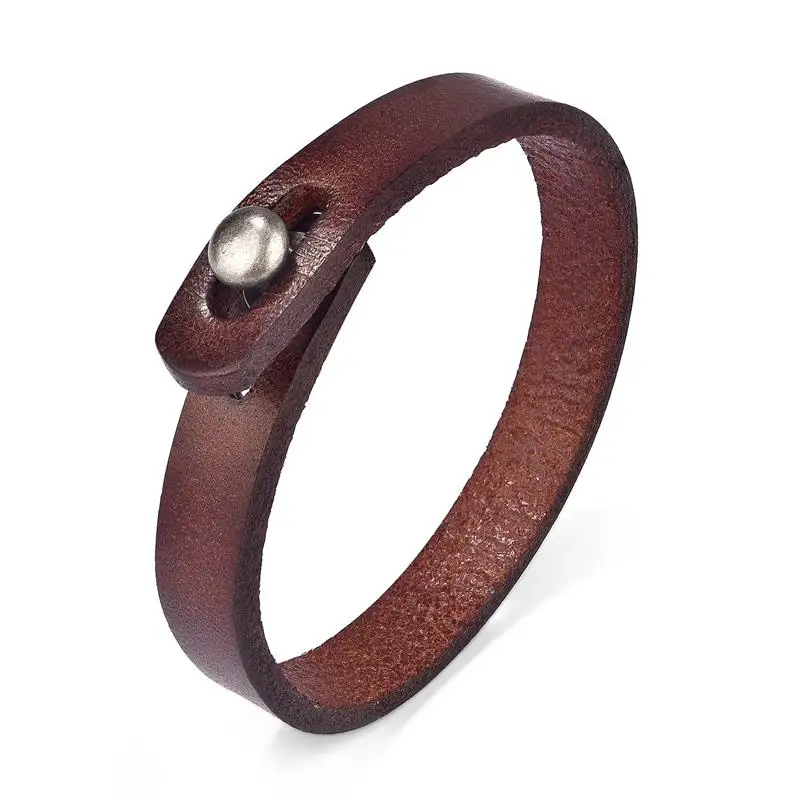 Pulsera de cuero trenzado para hombre - Imagen 5