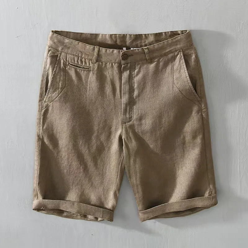 Pantalones cortos elegantes de lino - Imagen 4