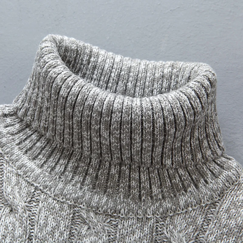 Jersey elegante de cuello alto de lana - Imagen 8