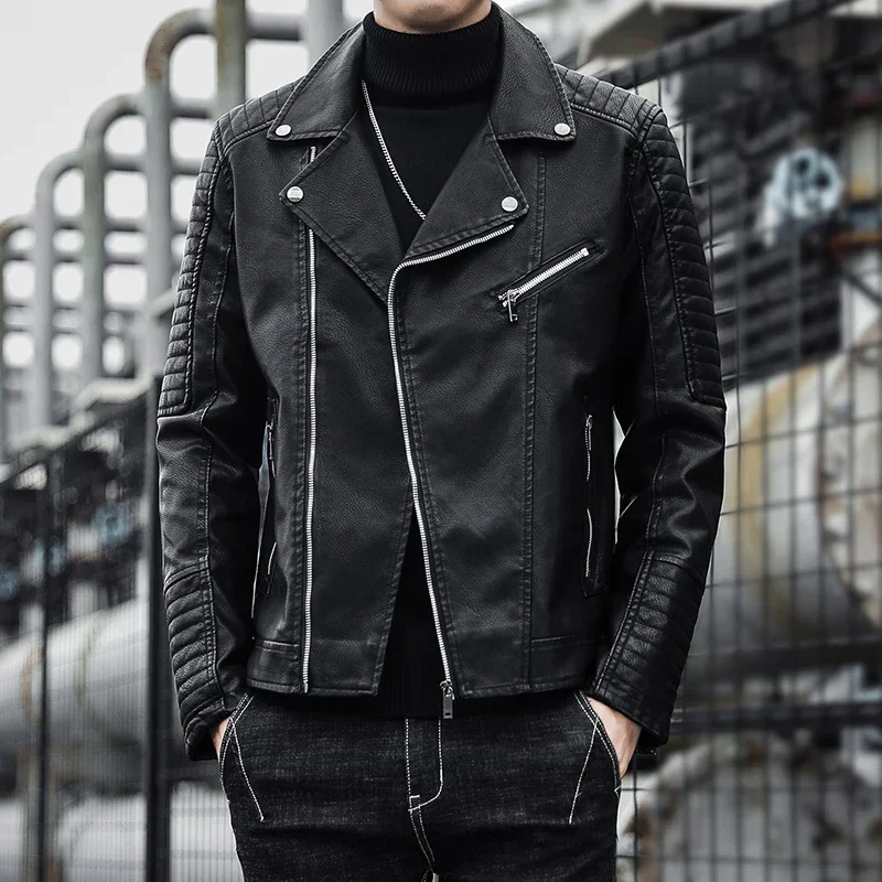 Elegante chaqueta de cuero con cremallera - Imagen 6
