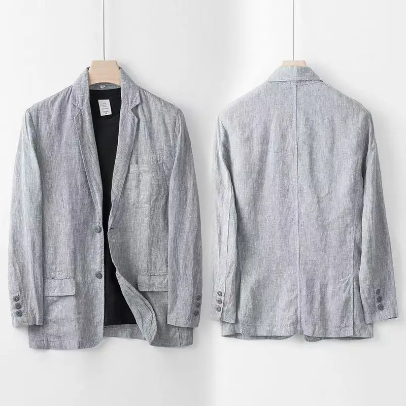 Elegante chaqueta de lino - Imagen 4