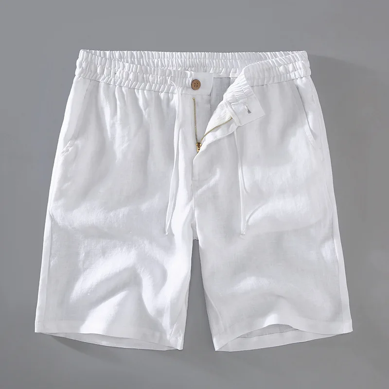 Pantalones cortos elegantes de lino - Imagen 6