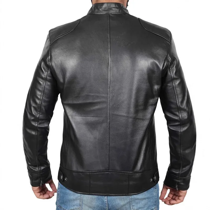 Chaqueta de cuero de estilo retro - Imagen 9