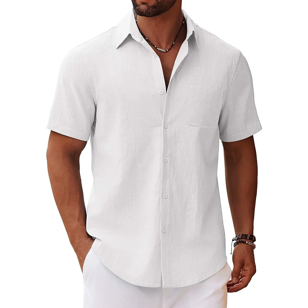 Camisa informal de manga corta para hombre - Imagen 7