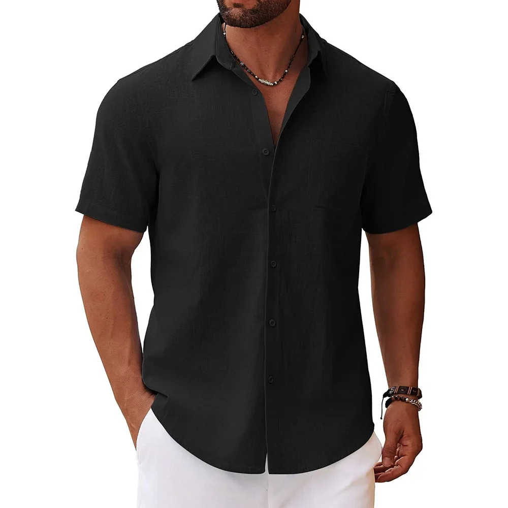 Camisa informal de manga corta para hombre - Imagen 6