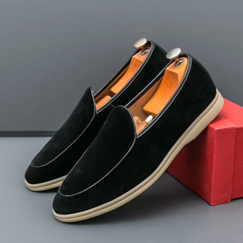 Mocasines elegantes de ante - Imagen 3