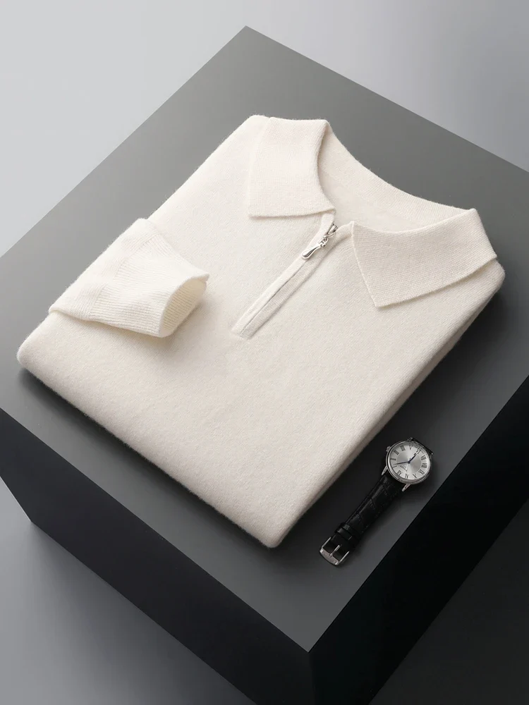 Elegante jersey polo de cachemira - Imagen 7