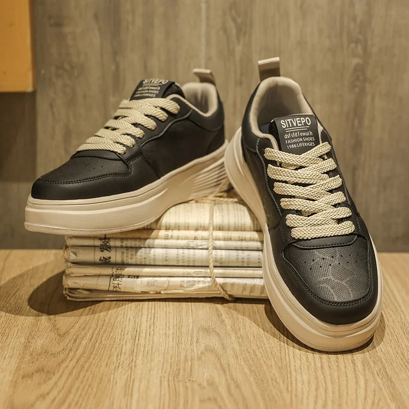 Zapatillas deportivas elegantes de piel - Imagen 8