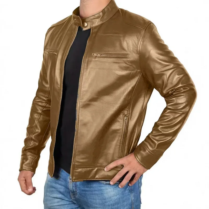 Chaqueta de cuero de estilo retro - Imagen 3