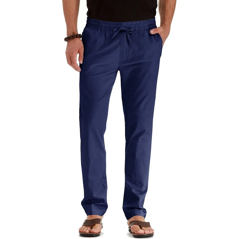 Pantalones de algodón y lino - Imagen 7