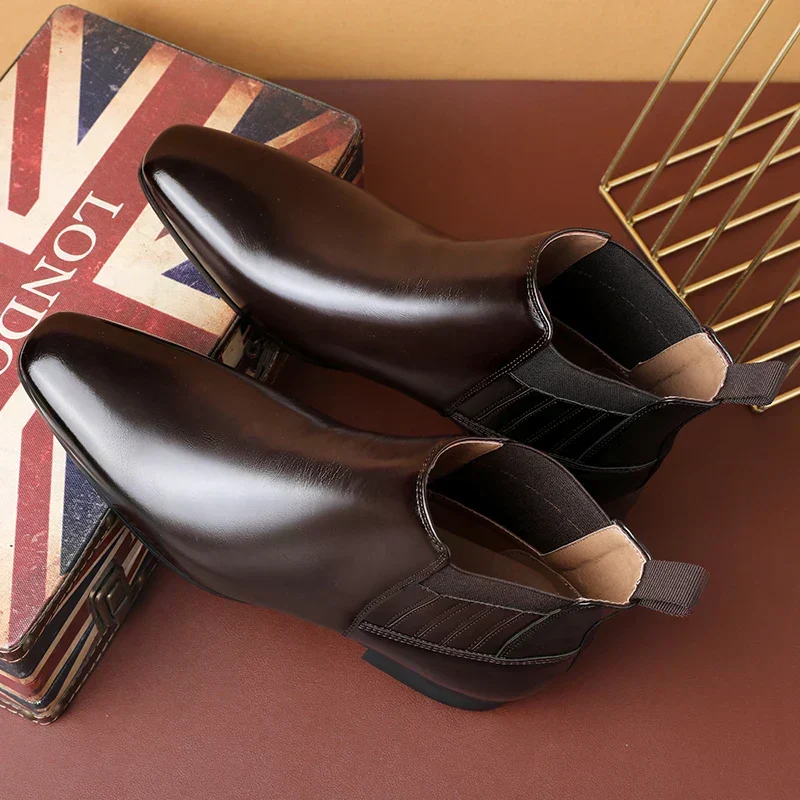 Botas elegantes de piel - Imagen 8