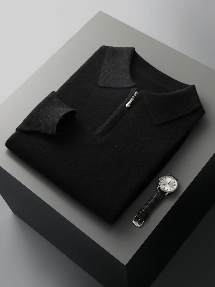 Elegante jersey polo de cachemira - Imagen 5