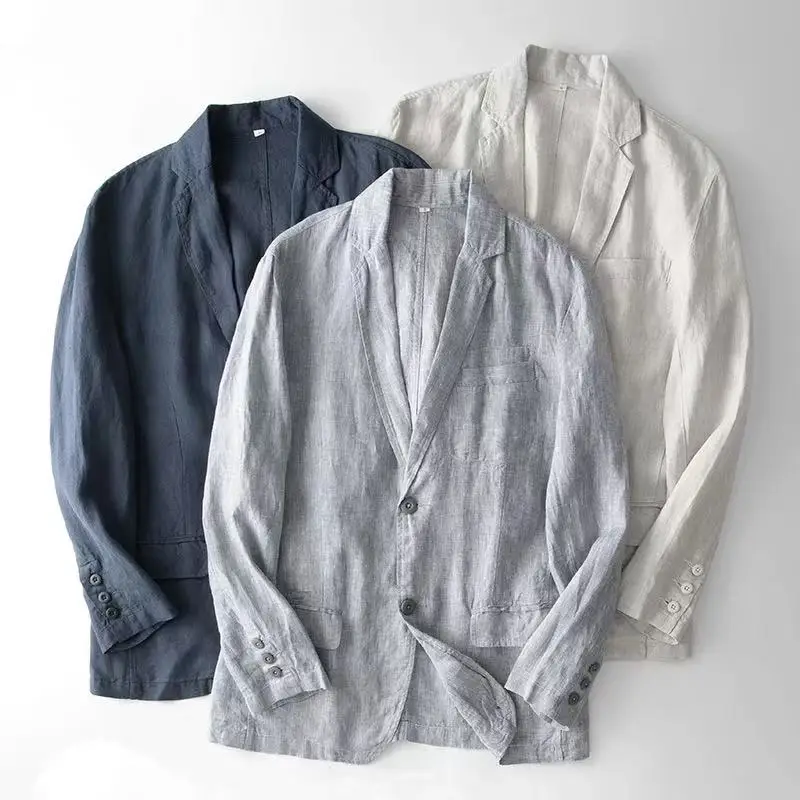 Elegante chaqueta de lino - Imagen 7