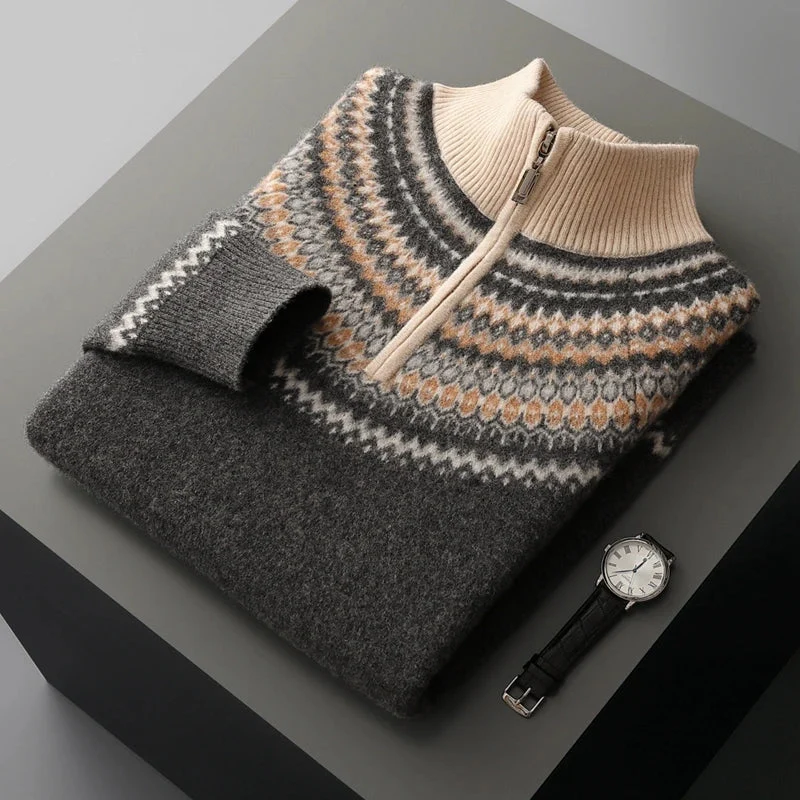 Elegante jersey de cachemira con cremallera - Imagen 6
