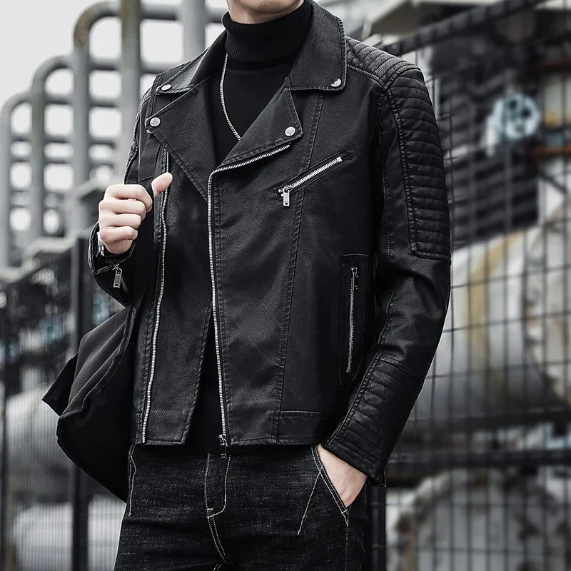 Elegante chaqueta de cuero con cremallera - Imagen 7