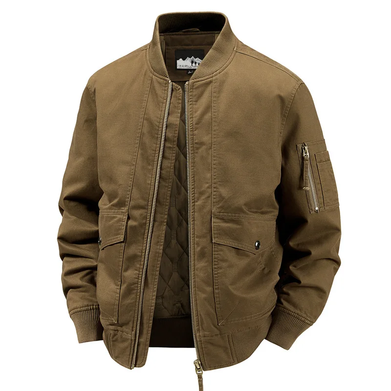 Elegante chaqueta bomber de algodón - Imagen 6