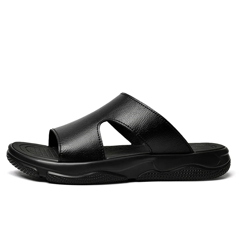 Sandalias elegantes de piel para hombre - Imagen 8
