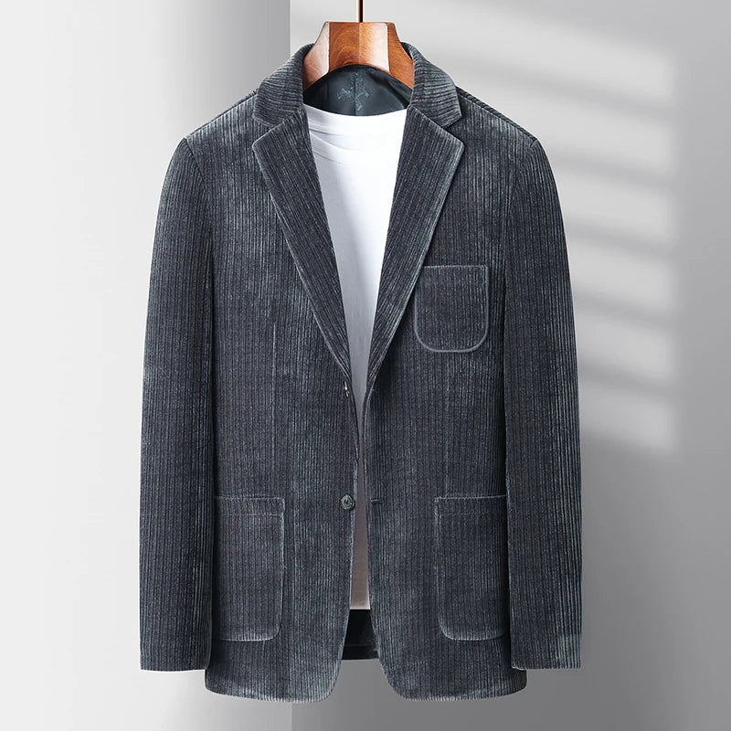 Elegante chaqueta de traje de pana - Imagen 4