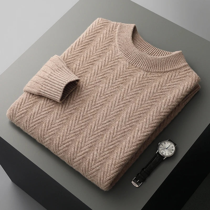 Elegante jersey de cachemira de punto grueso - Imagen 6
