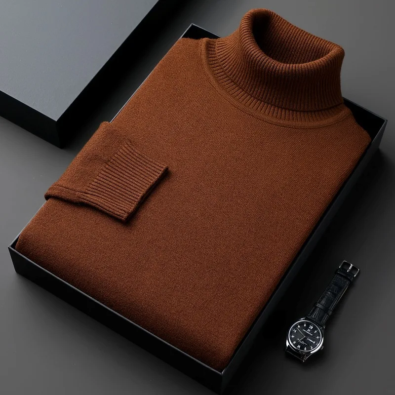 Jersey de cuello alto de lana informal - Imagen 4
