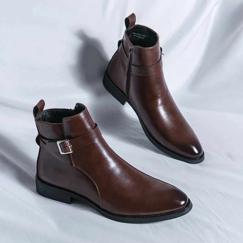 Elegantes botines de piel - Imagen 8