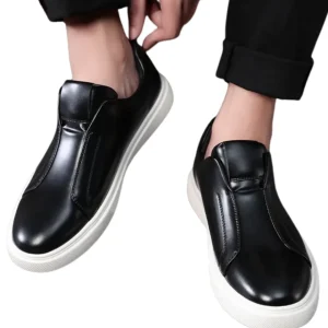 Zapatos informales de cuero sin cordones