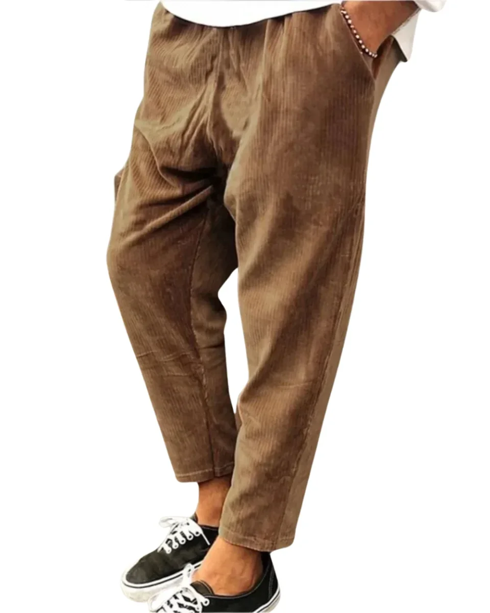 Pantalones elegantes de pana - Imagen 2