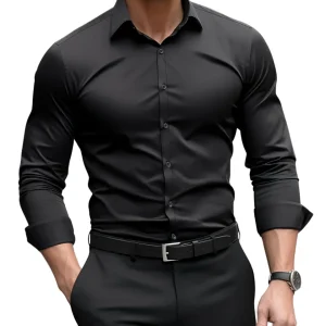 Camisa de vestir de corte entallado
