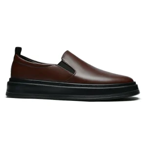 Zapatos sin cordones de piel