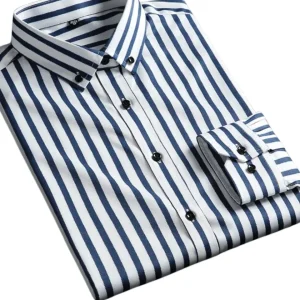 Givalli - Camisa informal de rayas para hombre