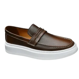 Zapatos náuticos de piel sin cordones