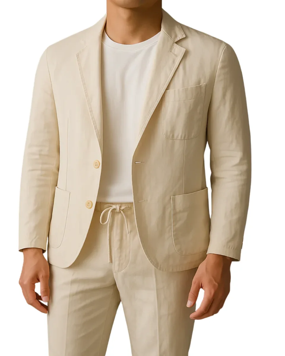 Conjunto informal de lino