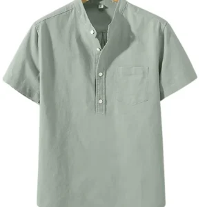 Camisa de algodón de manga corta