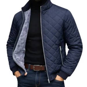 Elegante chaqueta acolchada