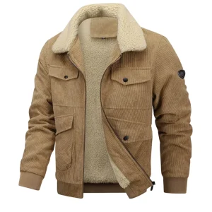 Elegante chaqueta de pana