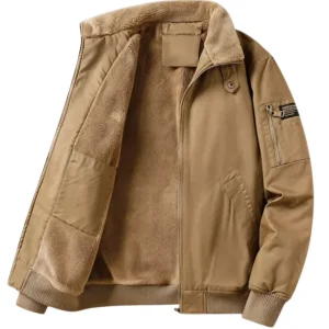 Chaqueta de algodón con forro polar