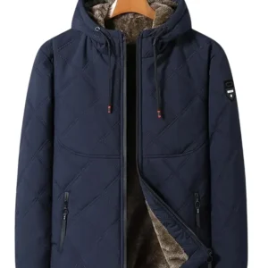 Elegante chaqueta acolchada con forro polar