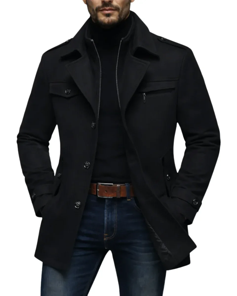 Abrigo elegante de lana - Imagen 2