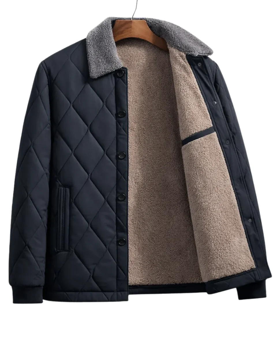 Elegante chaqueta bomber de forro polar acolchado - Imagen 2