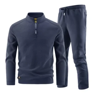 Conjunto elegante de jersey con cremallera para hombre