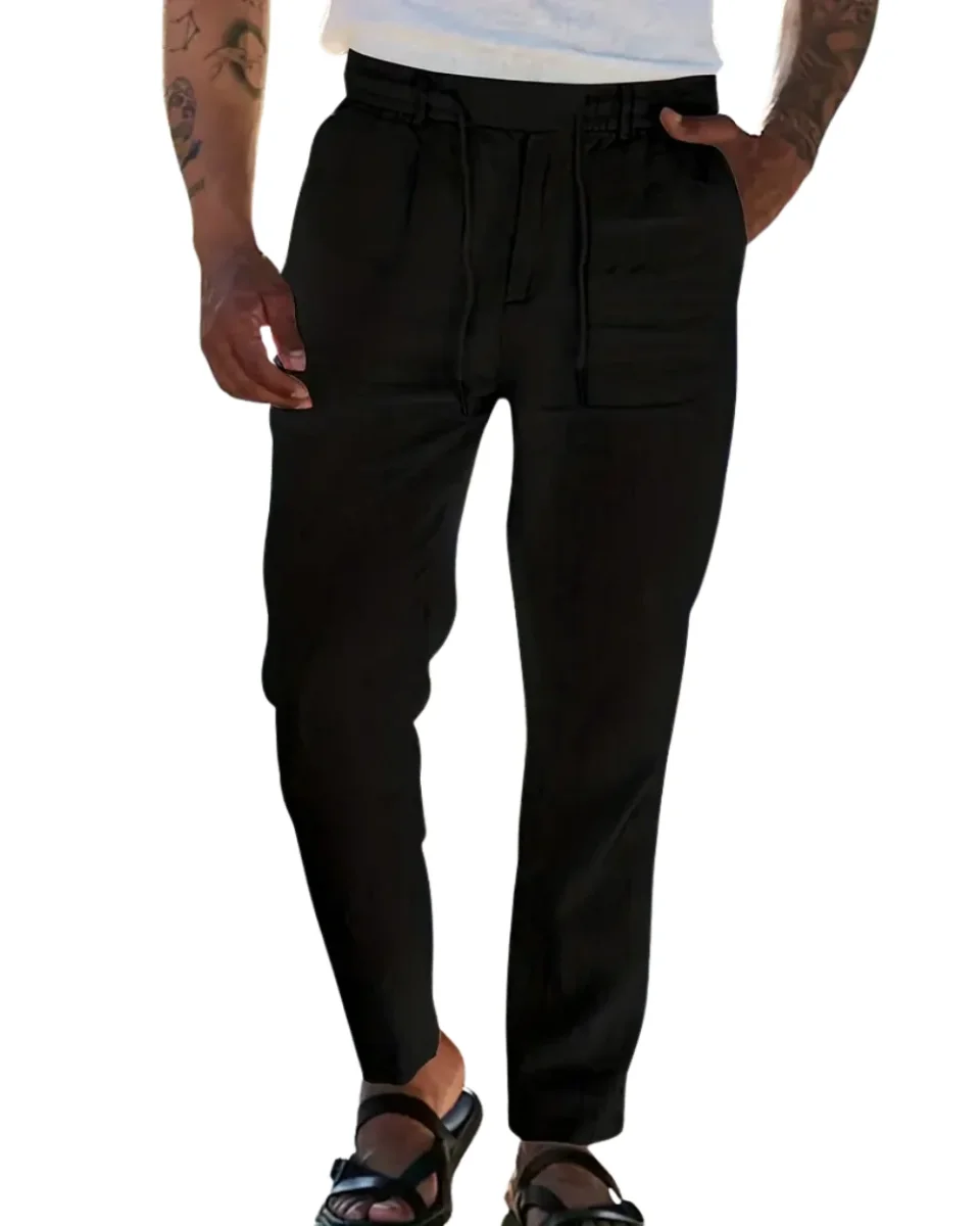 Pantalones elegantes de lino - Imagen 2