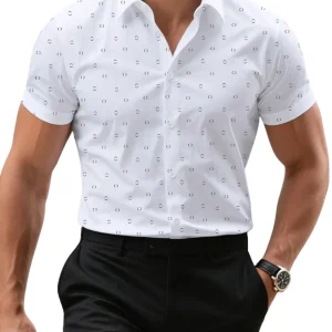 Camisa elegante de manga corta