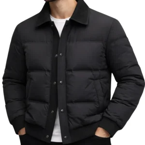 Elegante chaqueta acolchada
