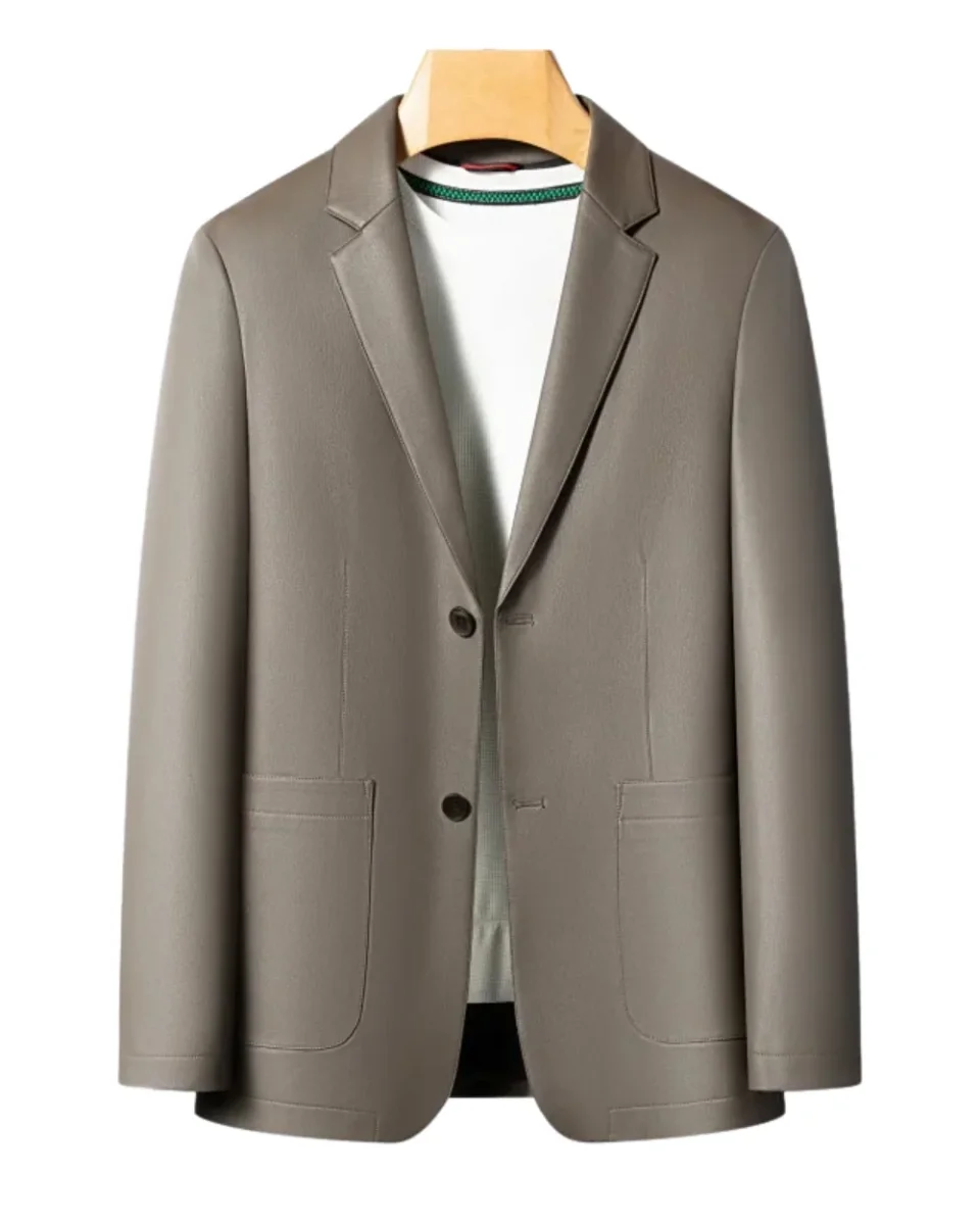 Chaqueta de piel elegante