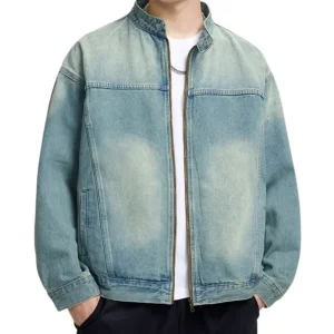 Chaqueta vaquera con cremallera