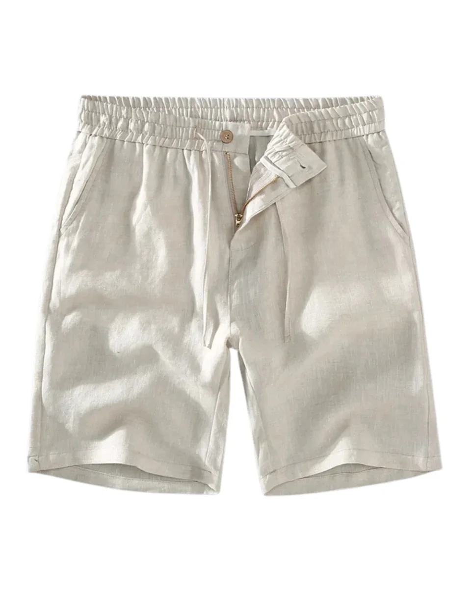 Pantalones cortos elegantes de lino