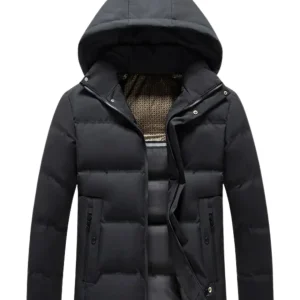 Elegante chaqueta de forro polar con capucha