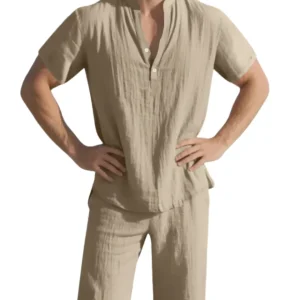 Conjunto informal de lino