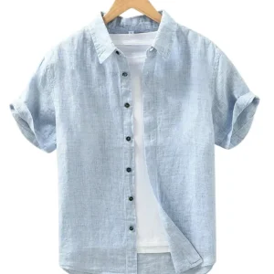 Camisa elegante de lino para hombre